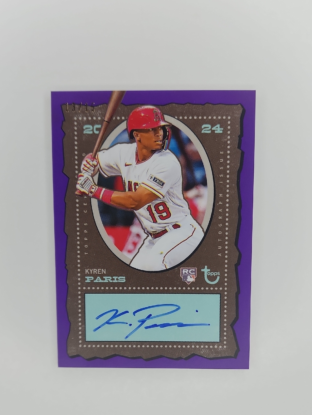 Kyren Paris ~ 2024 Topps ~ Brooklyn Collection ~ Rookie ~ Numbered 13/15 ~ Auto